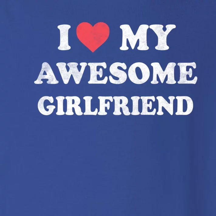 I Love My Awesome Friend Happy Valentines Day Gift Toddler Long Sleeve Shirt