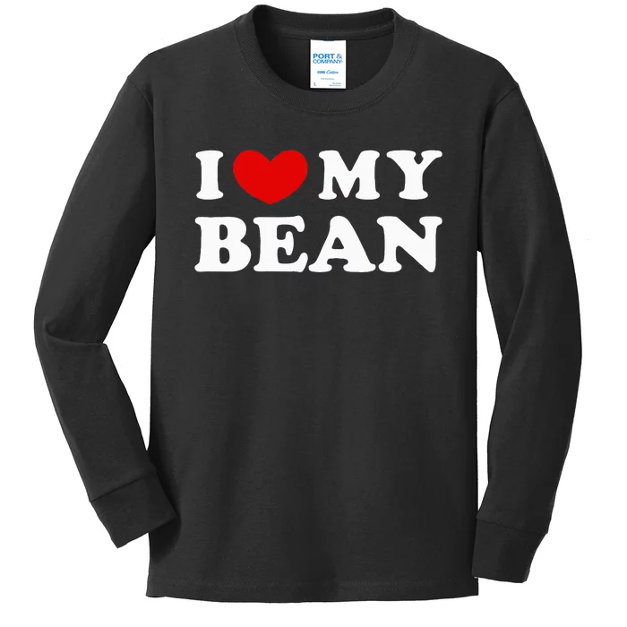 I Love My Bean Kids Long Sleeve Shirt