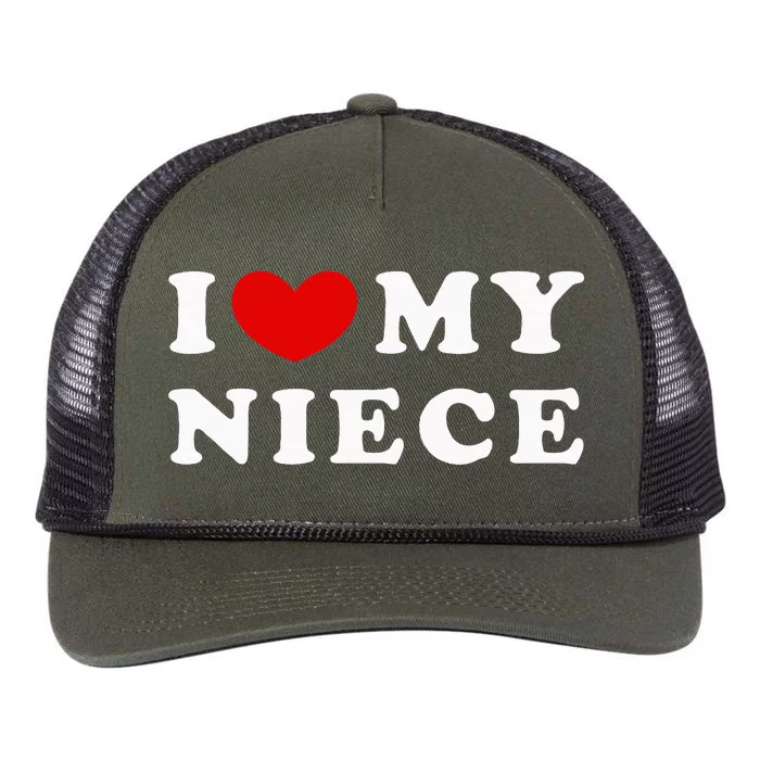 I Love My Niece Retro Rope Trucker Hat Cap