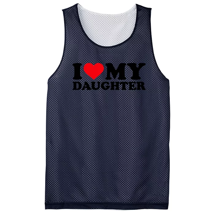 I Love My Daughter Mesh Reversible Basketball Jersey Tank