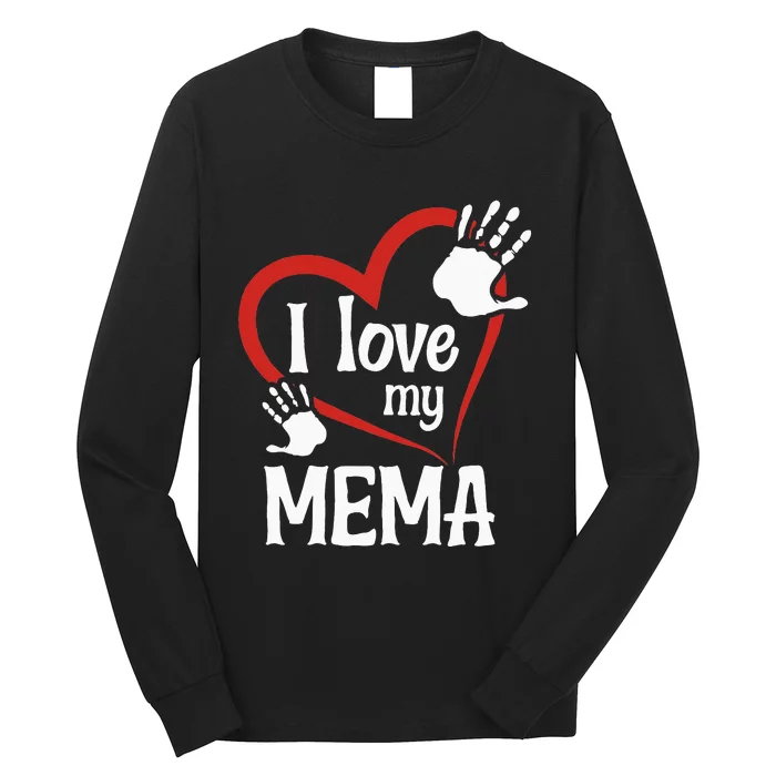 I Love My Mema Long Sleeve Shirt