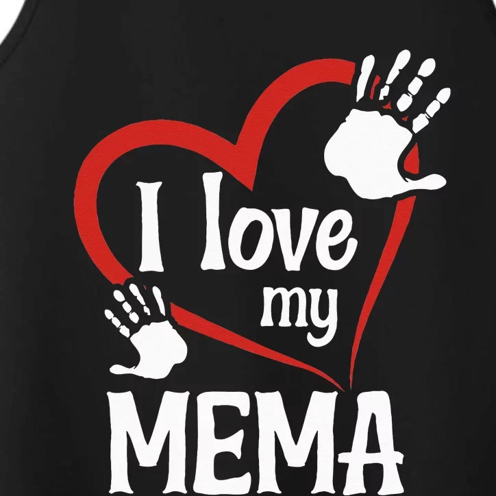 I Love My Mema Performance Tank