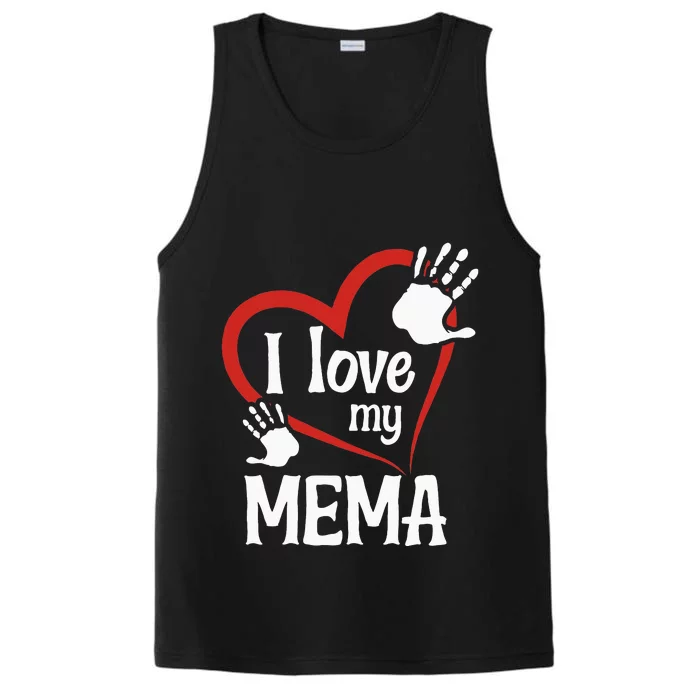 I Love My Mema Performance Tank