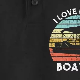 I Love Motor Boating Funny Boat Life Funny Boater Life Dry Zone Grid Performance Polo