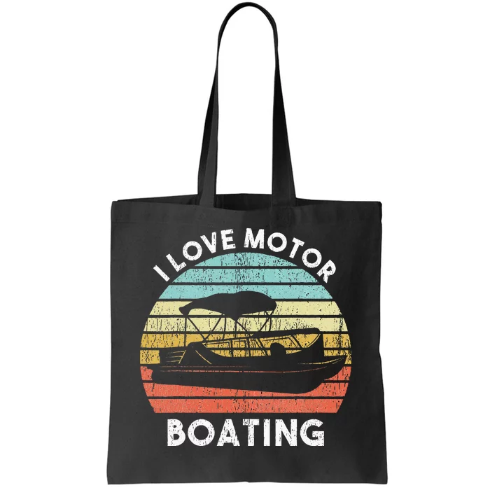 I Love Motor Boating Funny Boat Life Funny Boater Life Tote Bag