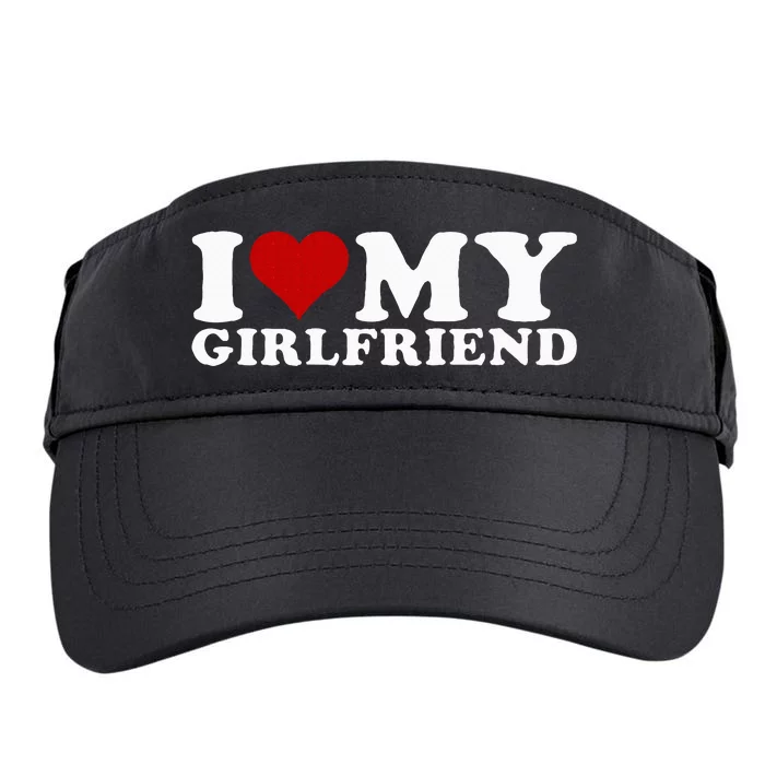 I Love My Girlfriend Gf I Heart My Girlfriend GF Adult Drive Performance Visor