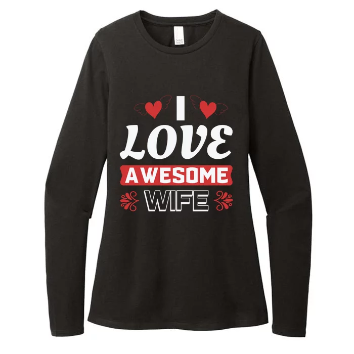 I Love My Awesome Wife Womens CVC Long Sleeve Shirt