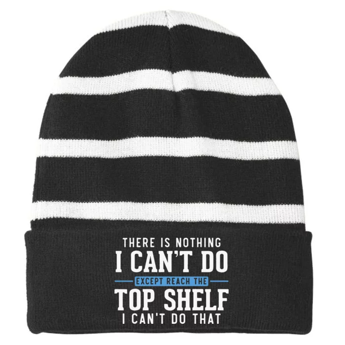 I Love My Girlfriend So Please Stay Away From Me Funny Gf Striped Beanie with Solid Band