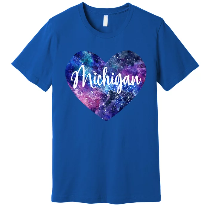 I Love Michigan Usa Gift Premium T-Shirt