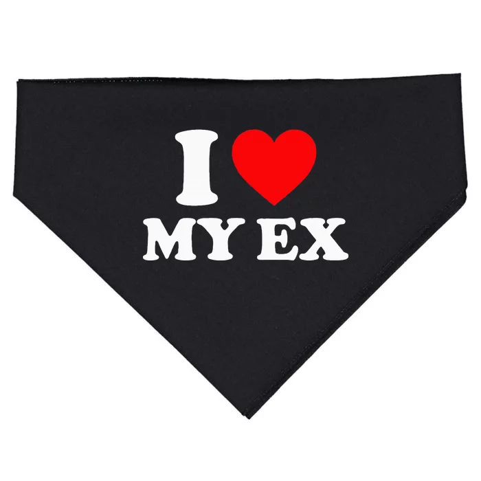 I Love My Ex I Heart My Ex USA-Made Doggie Bandana