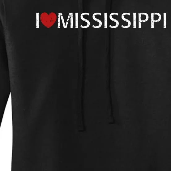 I Love Mississippi Women's Pullover Hoodie