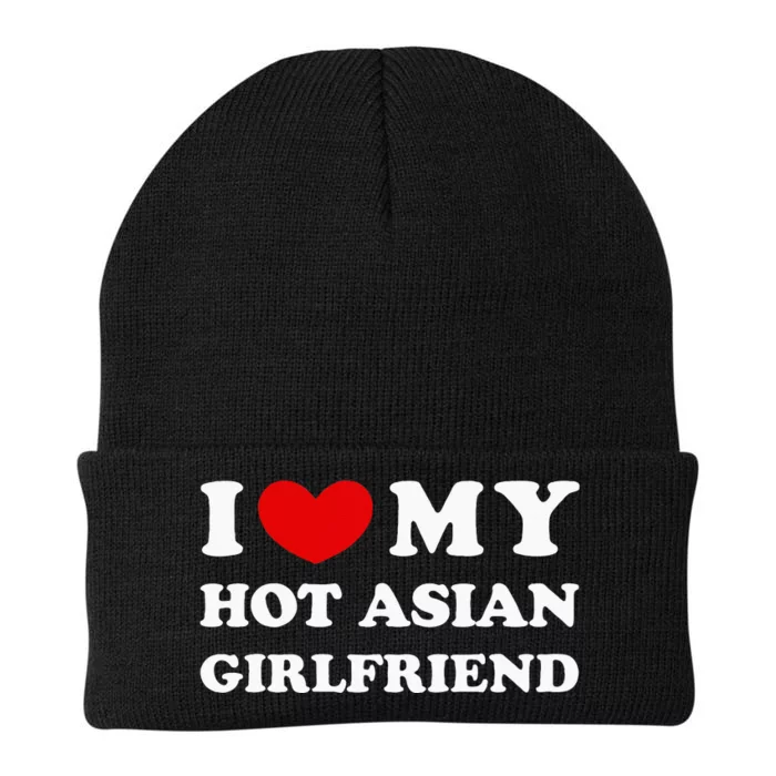 I Love My Hot Asian Girlfriend Knit Cap Winter Beanie