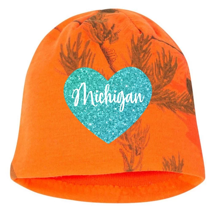 I Love Michigan Usa Heart Cool Gift Kati - Camo Knit Beanie