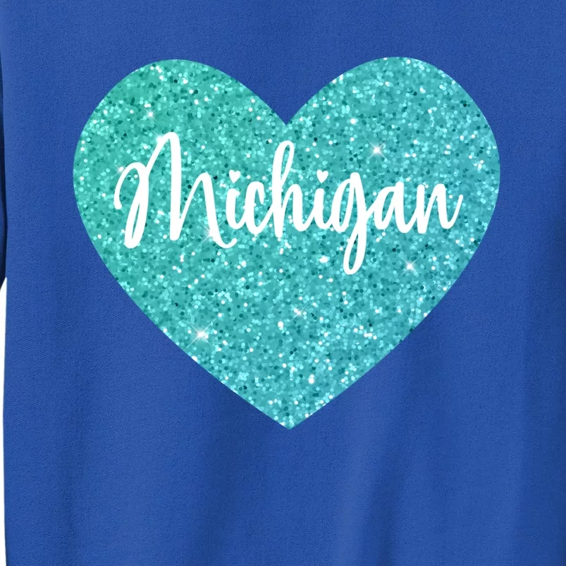 I Love Michigan Usa Heart Cool Gift Tall Sweatshirt