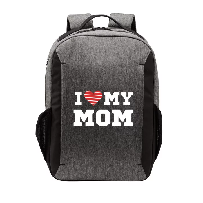 I Love My Mom Gift Vector Backpack