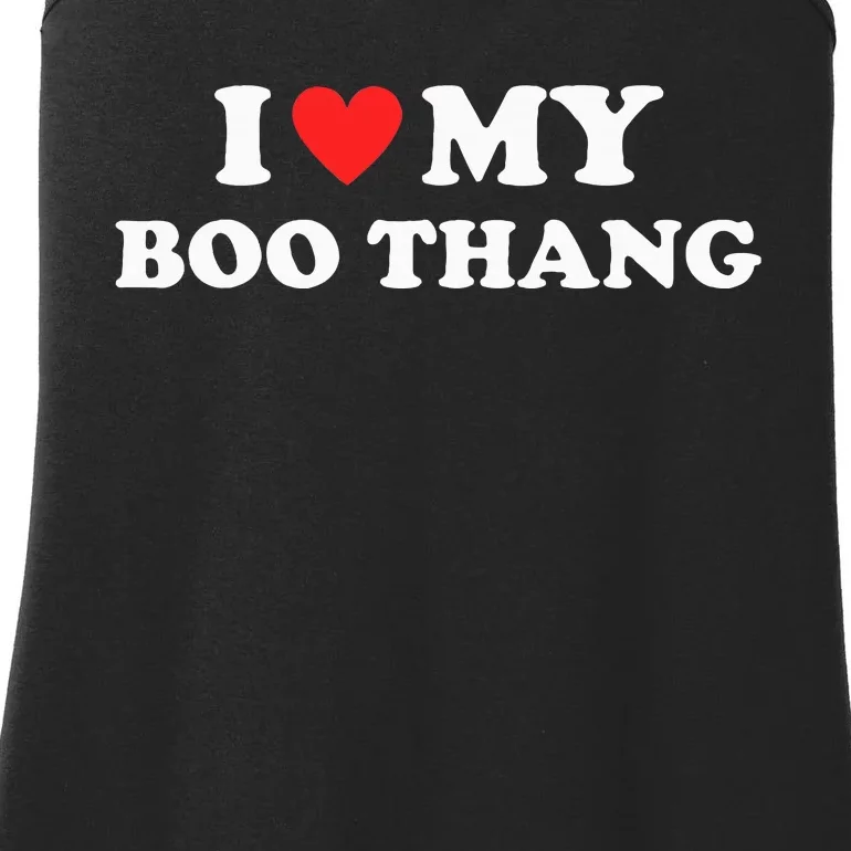 I Love My Boo Thang I Heart Boo Thang Ladies Essential Tank