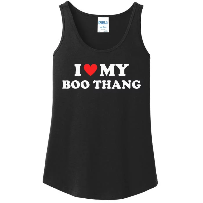 I Love My Boo Thang I Heart Boo Thang Ladies Essential Tank