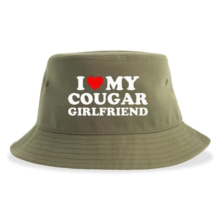 I L.ove My Cougar Girlfriend I Heart My Cougar Girlfriend GF Sustainable Bucket Hat