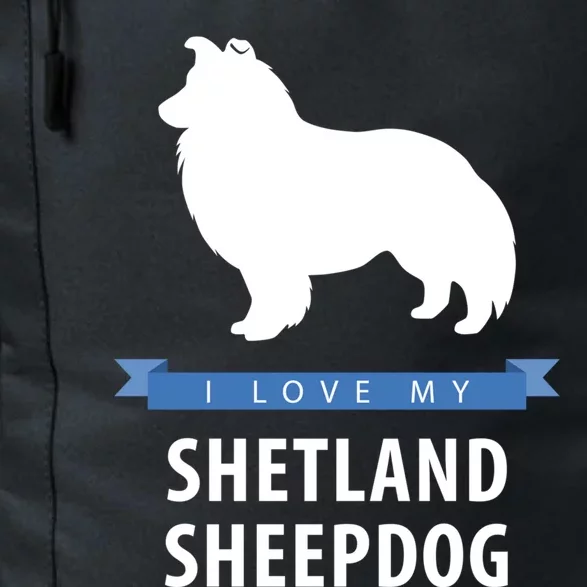 I Love My Shetland Sheepdog Gift Daily Commute Backpack