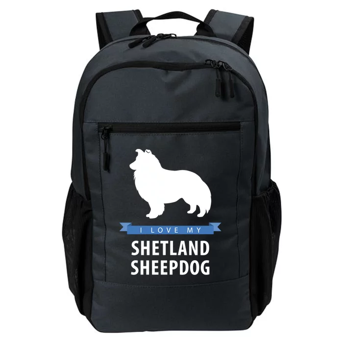 I Love My Shetland Sheepdog Gift Daily Commute Backpack