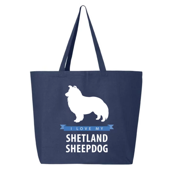 I Love My Shetland Sheepdog Gift 25L Jumbo Tote