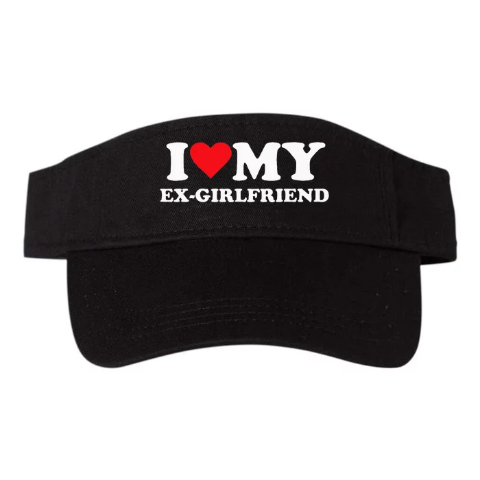 I Love My Ex Girlfriend Funny Valucap Bio-Washed Visor