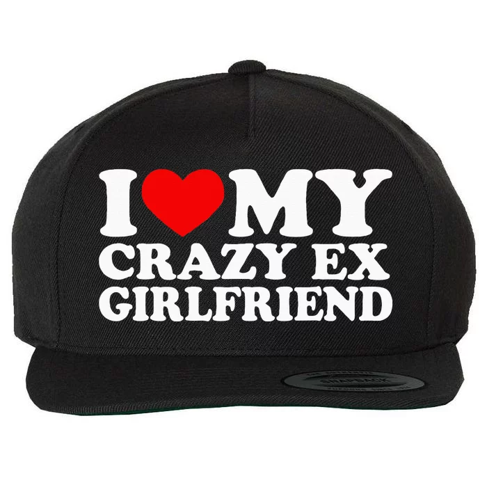 I Love My Crazy Ex Girlfriend I Heart My Crazy Ex Gf Wool Snapback Cap