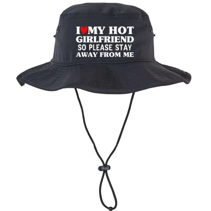 I Love My Hot Girlfriend So Stay Away From Me couples Legacy Cool Fit Booney Bucket Hat