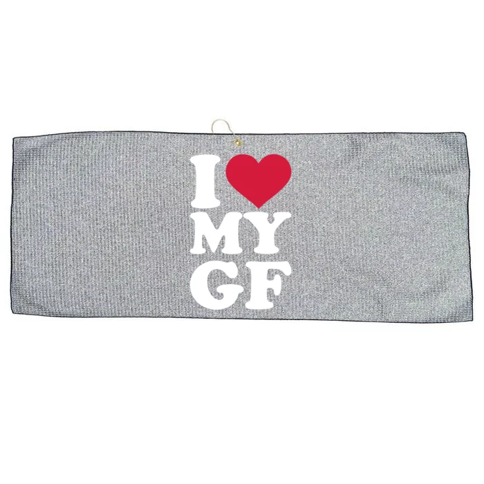 I Love My Gf Friend Meaningful Gift Large Microfiber Waffle Golf Towel