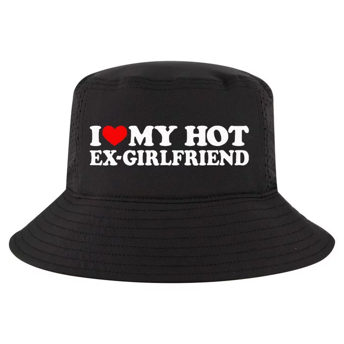 I Love My Hot Ex Girlfriend I Red Heart My Hot Ex Gf Cool Comfort Performance Bucket Hat