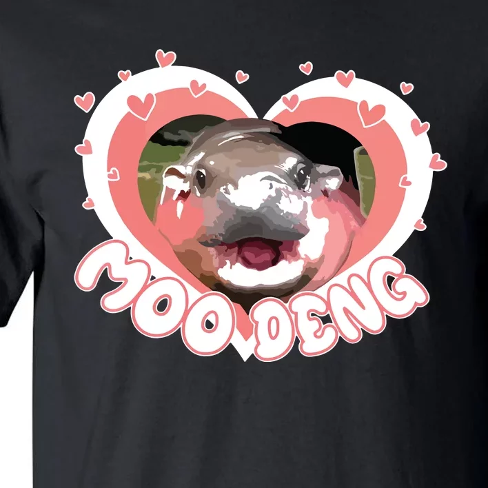 I Love Moo Deng Baby Hippo Moo Deng I Heart Moo Deng Tall T-Shirt