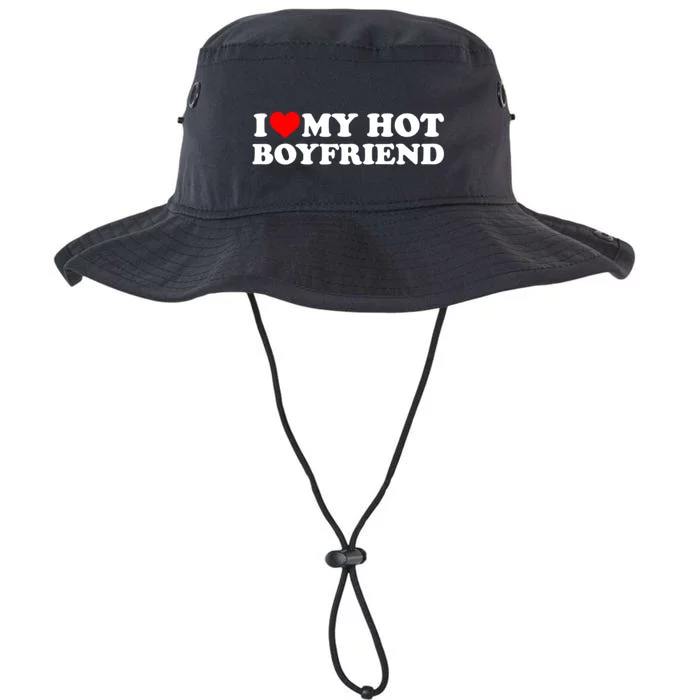 I Love My Hot Boyfriend Legacy Cool Fit Booney Bucket Hat