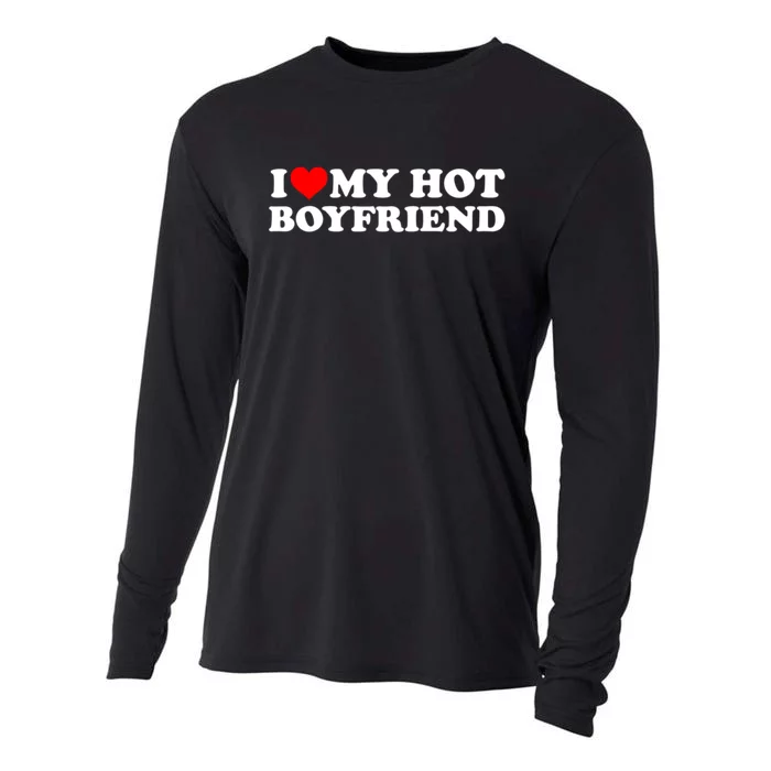 I Love My Hot Boyfriend Cooling Performance Long Sleeve Crew