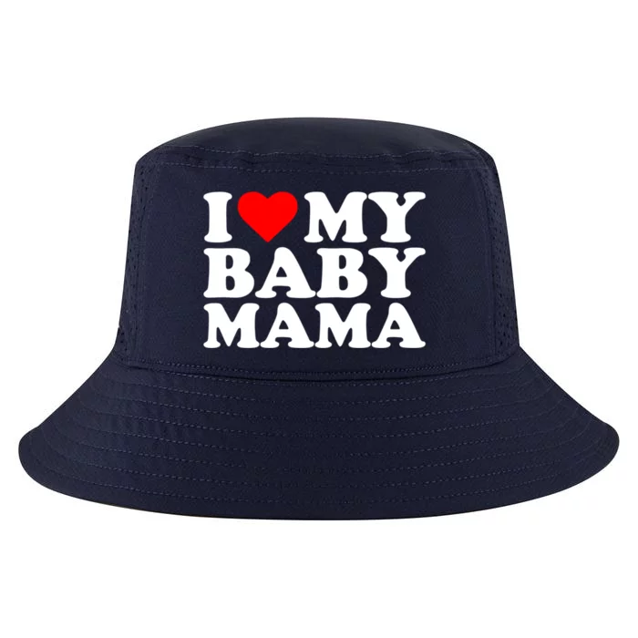 I Love My Mama Funny Humorous Mom Momma Statet Heart Cute Gift Cool Comfort Performance Bucket Hat