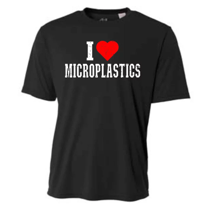 I Love Microplastics Dank Meme Funny Viral Quote Trendy Cooling Performance Crew T-Shirt