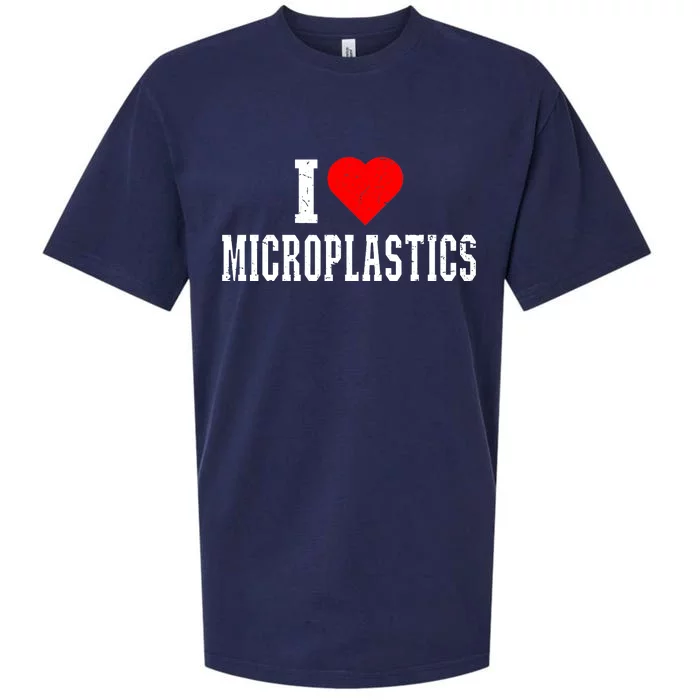 I Love Microplastics Dank Meme Funny Viral Quote Trendy Sueded Cloud Jersey T-Shirt