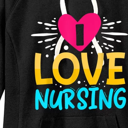 I Love Nursing Women's Fleece Hoodie