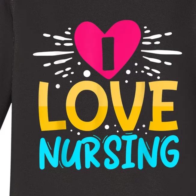 I Love Nursing Baby Long Sleeve Bodysuit