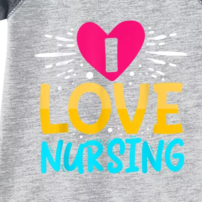 I Love Nursing Infant Baby Jersey Bodysuit