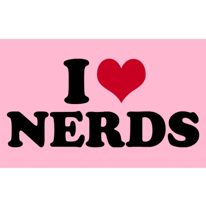 I Love Nerds I Heart Nerds Bumper Sticker