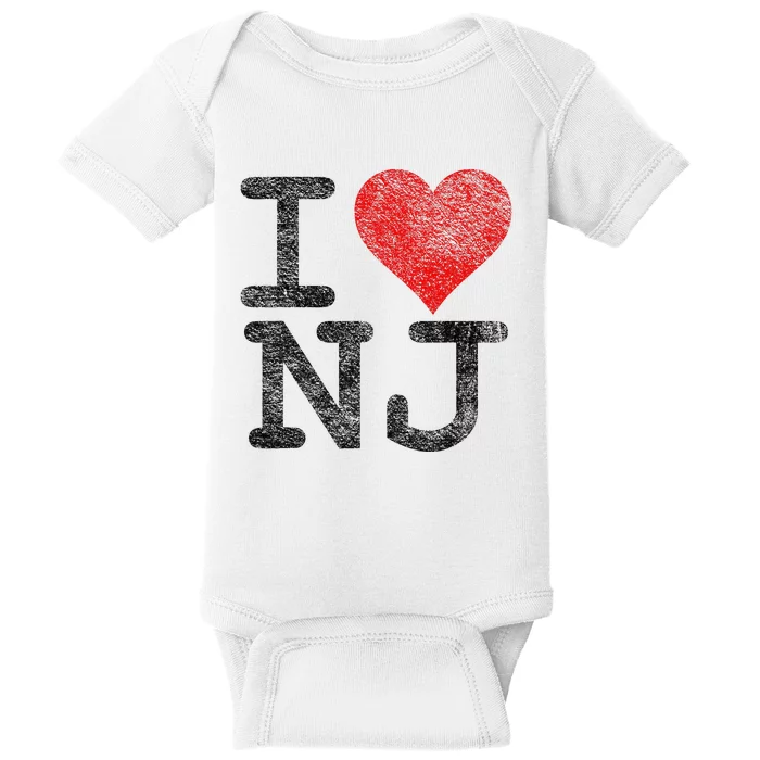 I Love New Jersey I Heart Nj Baby Bodysuit