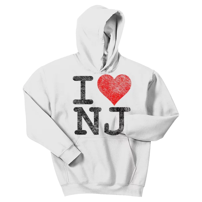 I Love New Jersey I Heart Nj Kids Hoodie