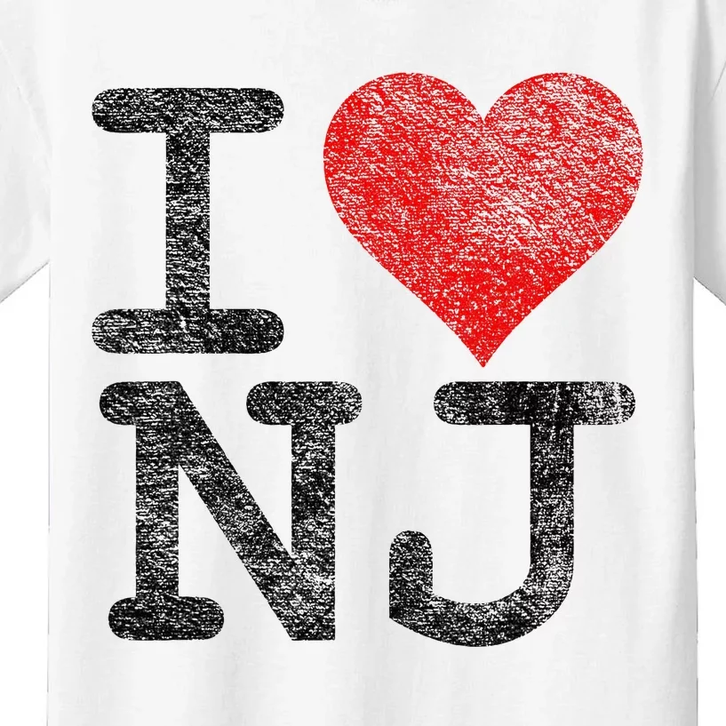 I Love New Jersey I Heart Nj Kids T-Shirt