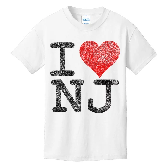 I Love New Jersey I Heart Nj Kids T-Shirt