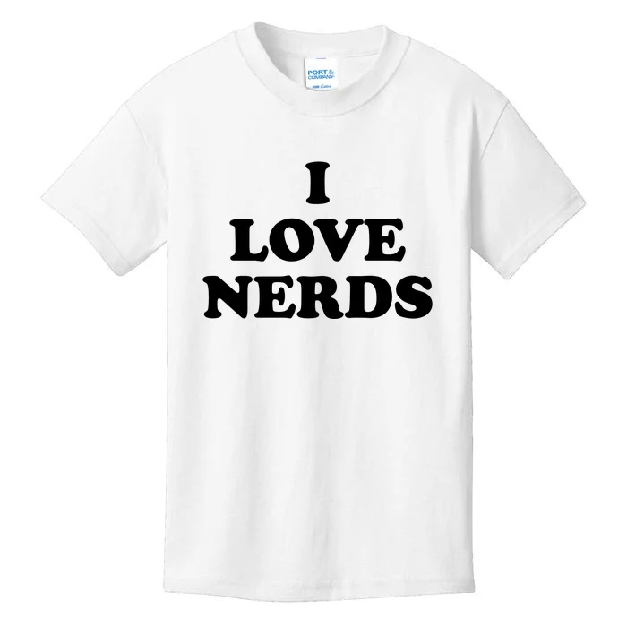 I Love Nerds Kids T-Shirt