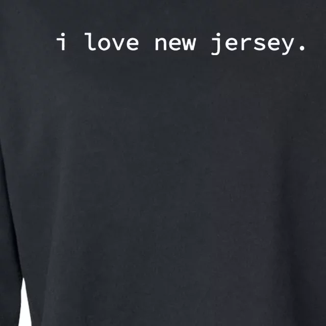 I Love New Jersey Cropped Pullover Crew