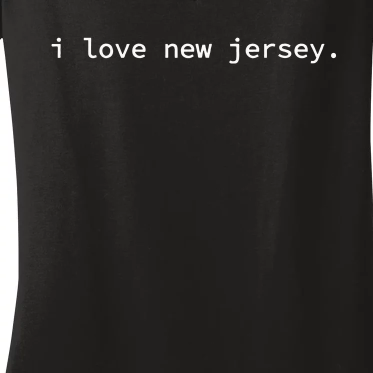 I Love New Jersey Women's V-Neck T-Shirt