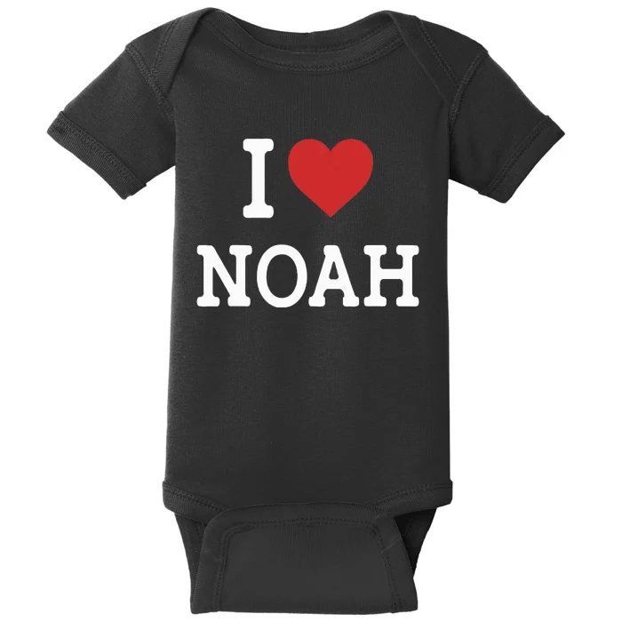 I Love Noah Baby Bodysuit