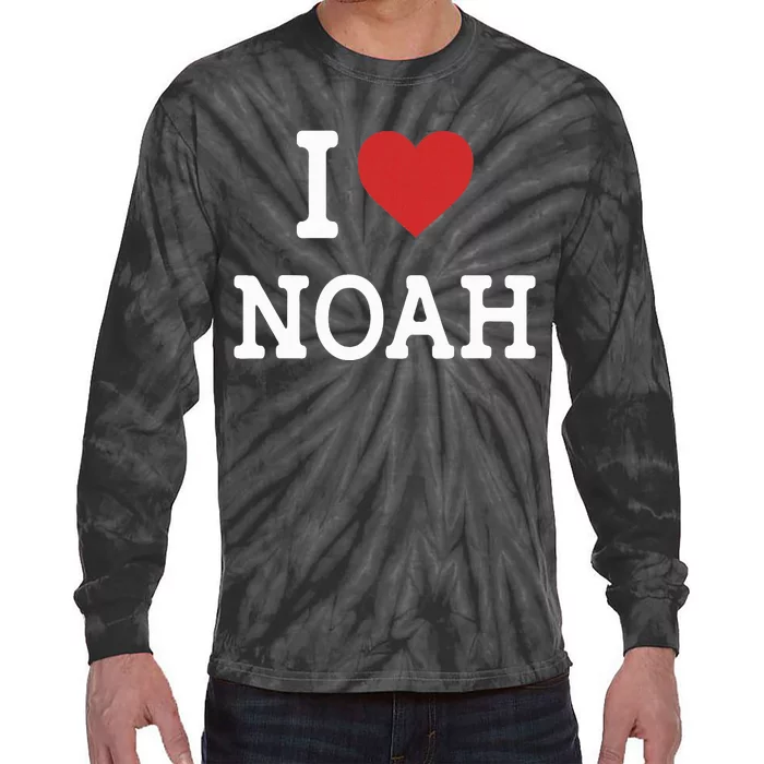 I Love Noah Tie-Dye Long Sleeve Shirt