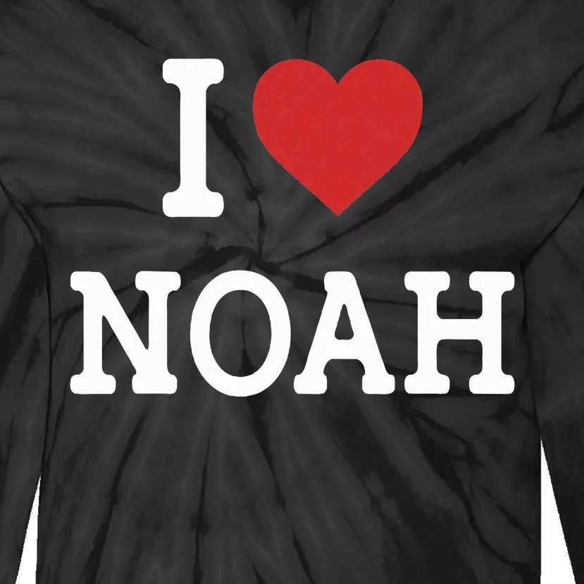 I Love Noah Tie-Dye Long Sleeve Shirt